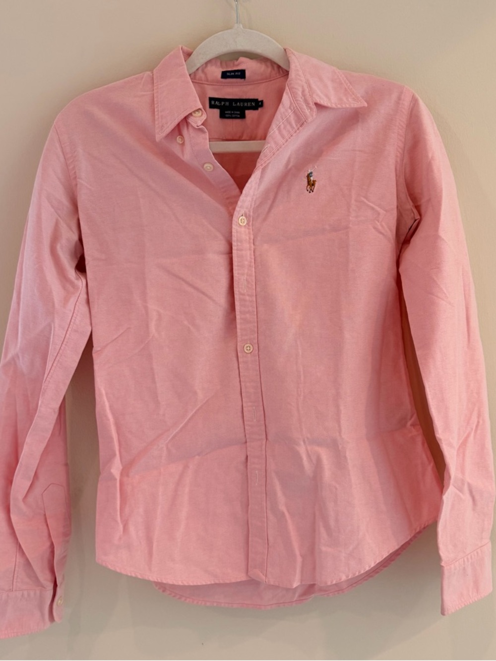 Ralph Lauren Pink Button-Down Oxford Shirt